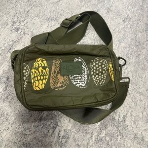 Aloha Collection Olive Green Hawaiian Shell Crossbody bag